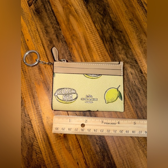 Coach Yellow Lemon Card Holder - Picture 4 of 6